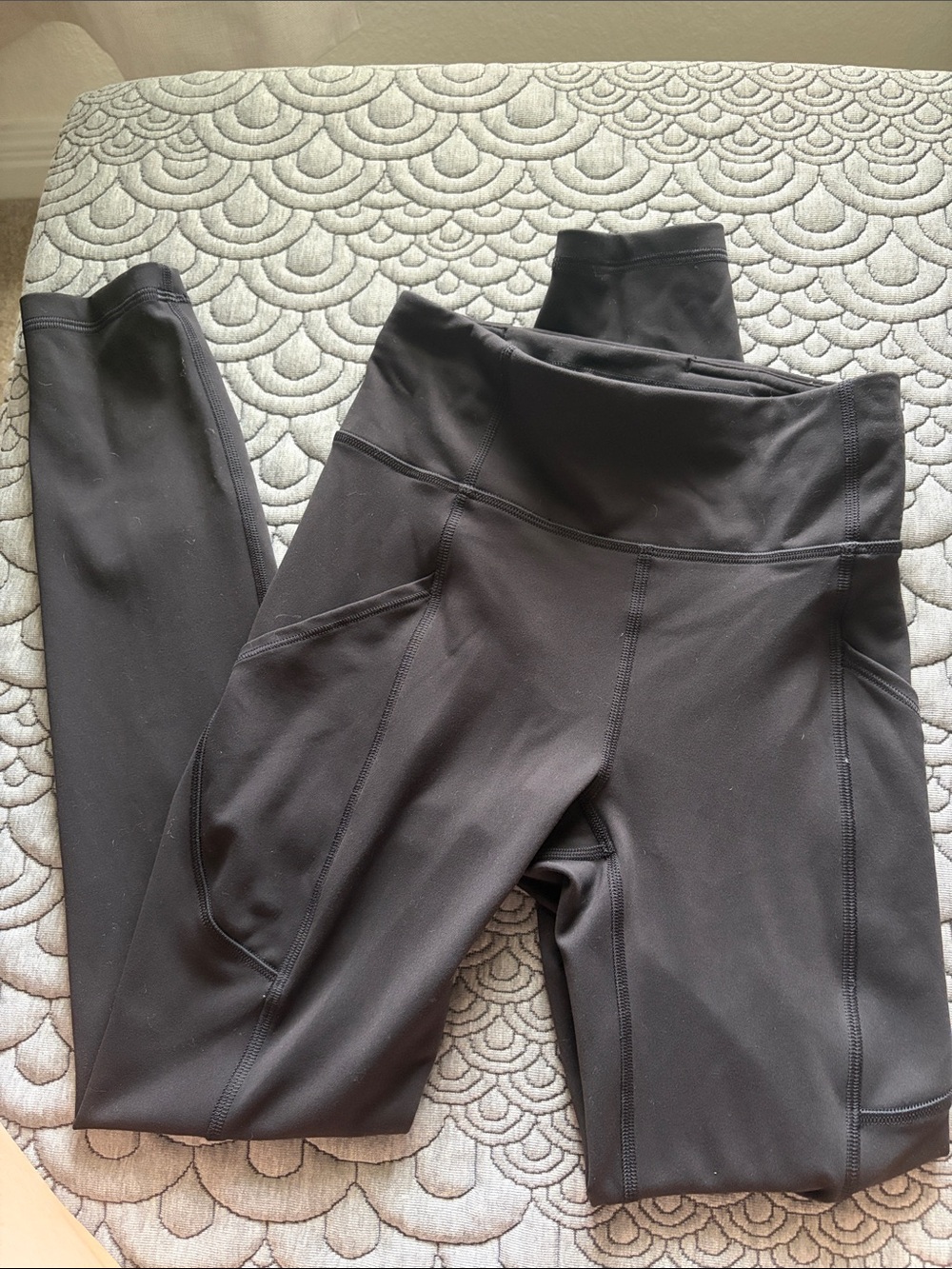 lululemon athletica Black High-Rise Leggings with Side Pockets